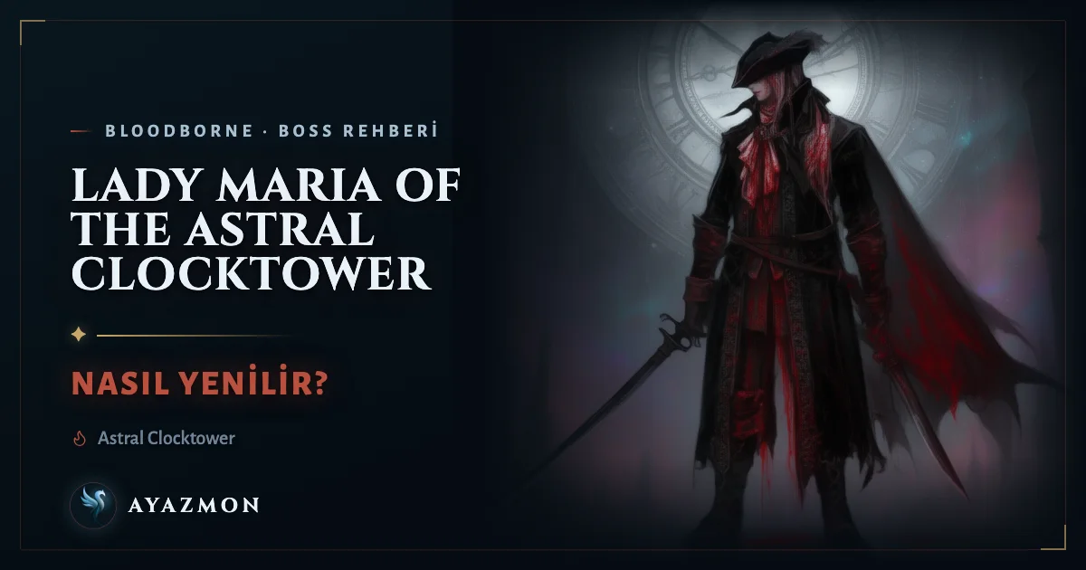 Lady Maria of the Astral Clocktower boss savaşı