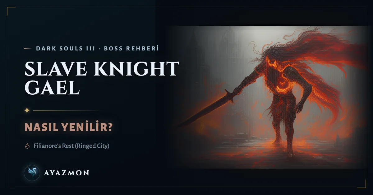 Slave Knight Gael boss savaşı