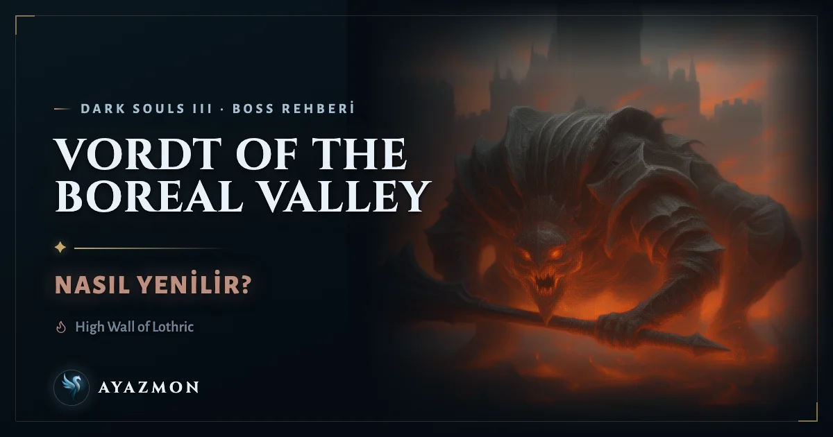 Vordt of the Boreal Valley boss savaşı
