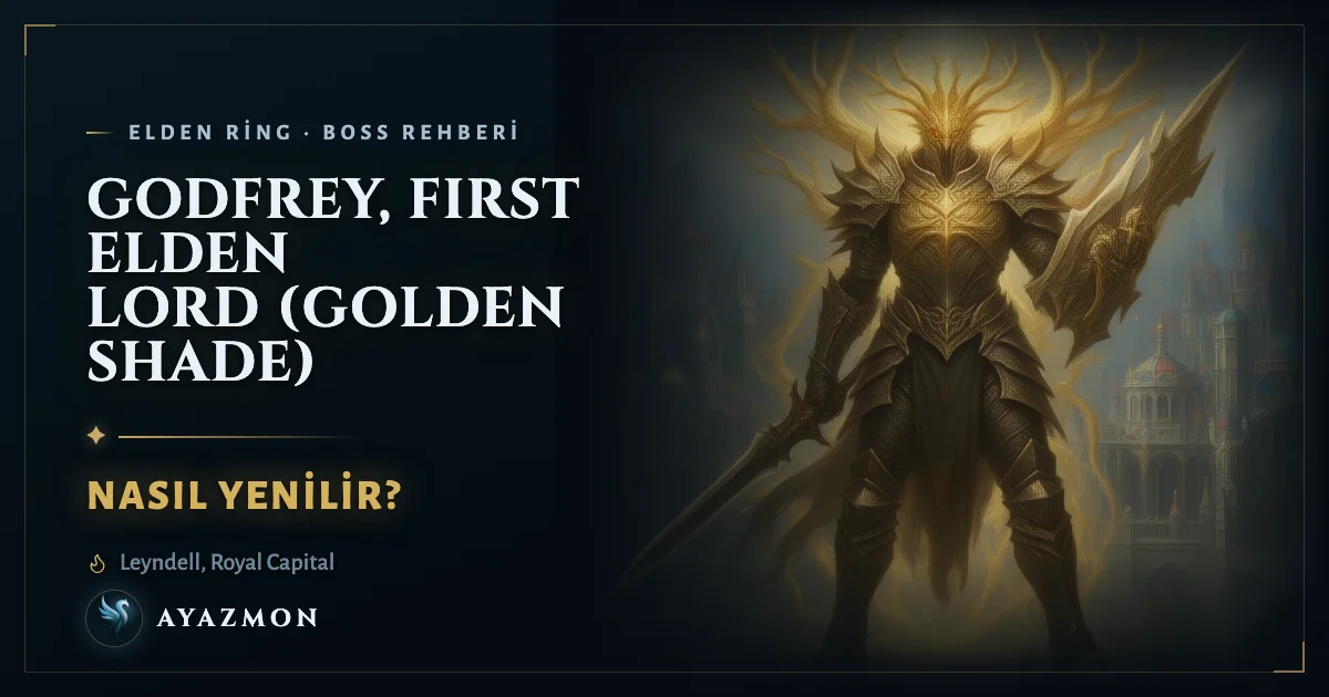 Godfrey, First Elden Lord (Golden Shade) boss savaşı