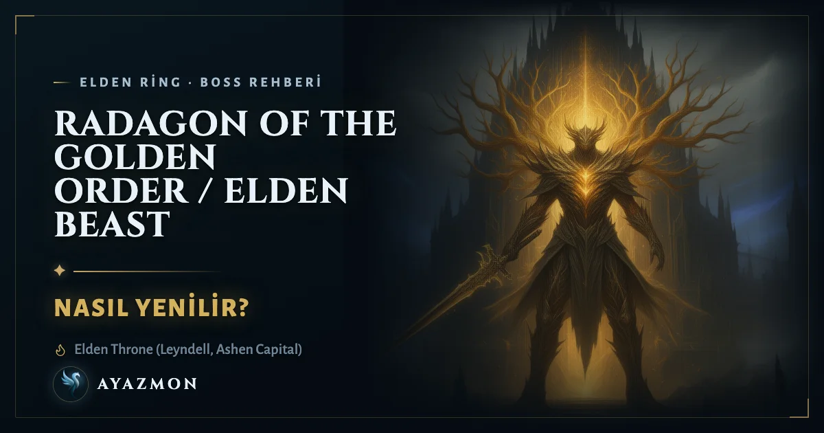 Radagon of the Golden Order / Elden Beast boss savaşı